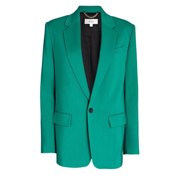 A.L.C. Teal Blue Green Oversized Blazer